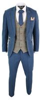 Mens 3 Piece Check Suit - 72396 photos