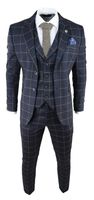 Mens 3 Piece Check Suit - 43938 photos